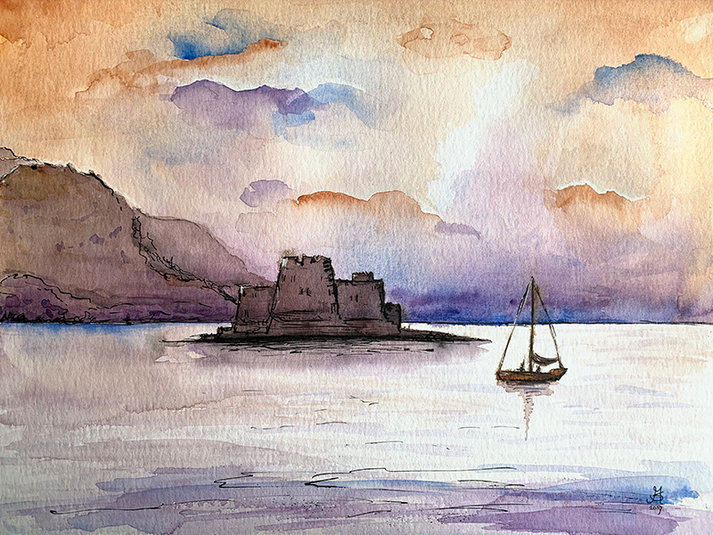 Inspired by the harbour of Nafplion, Greece