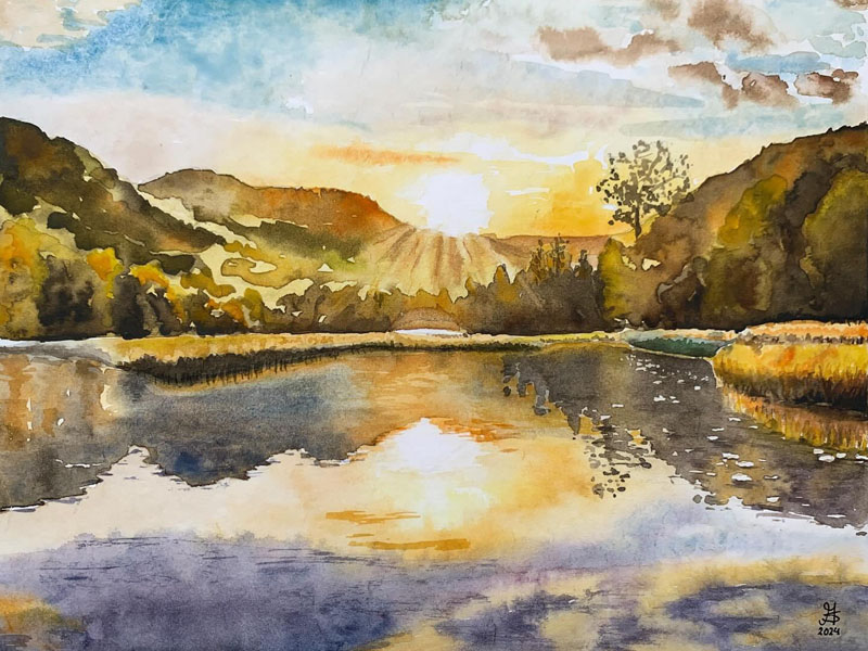 Mirror lake-landscape